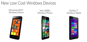 Low-cost Windows devices