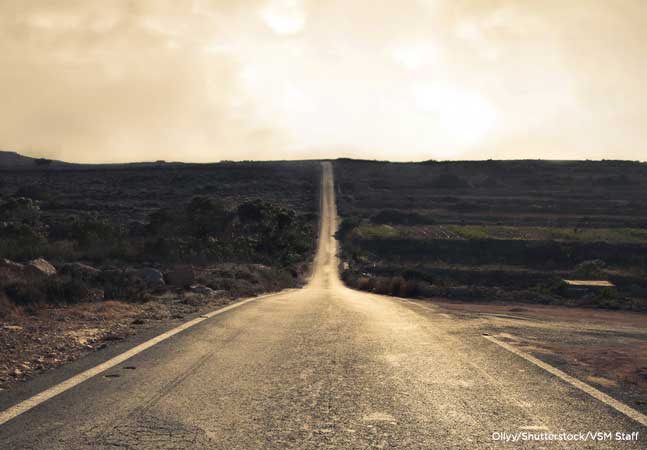 Image of a barren road