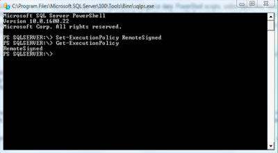Setting the policy with PowerShell