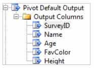 Adding columns as needed for output. 