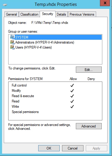 kobber Lad os gøre det skab Addressing Hyper-V Virtual Hard Disk Permission Problems -- Redmondmag.com