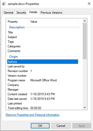 Creating Metadata and Sample Reports for the Words Analysis Adapter